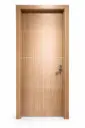 Horizontal Aluminium Door B02: Light Cherry