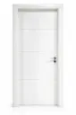 Horizontal Aluminium Door B04: Pure White