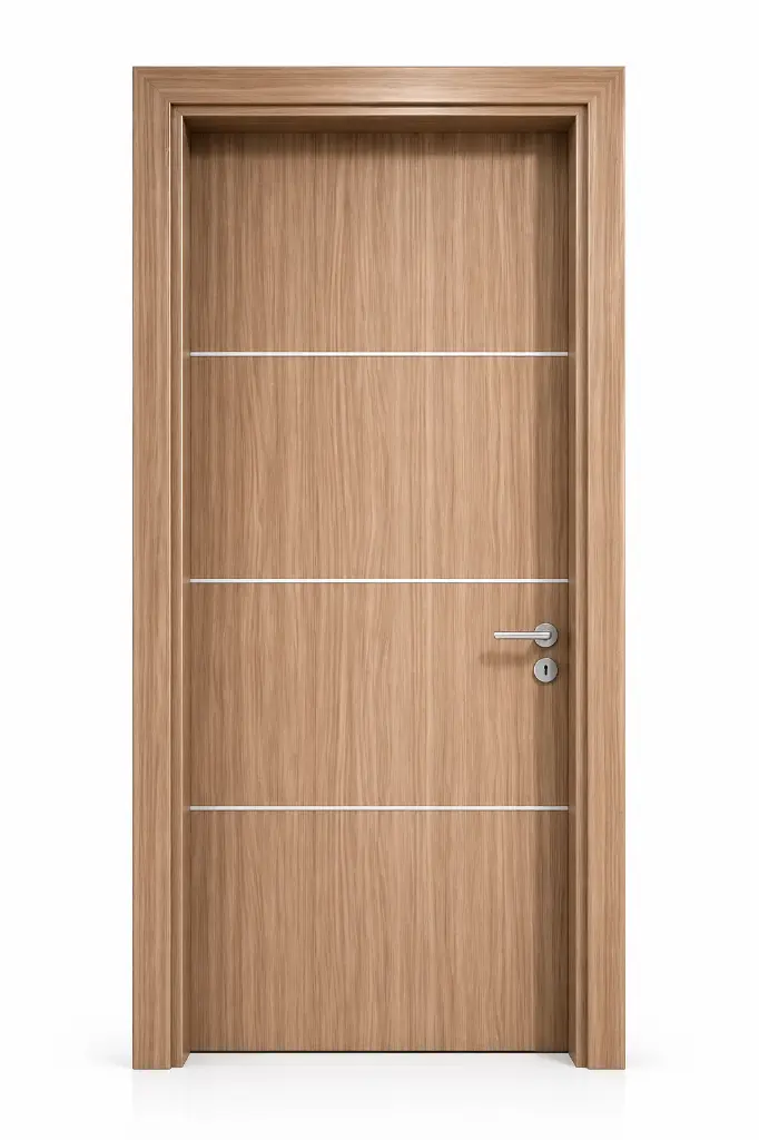 Horizontal Aluminium Door B05: Zebrano