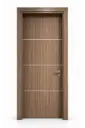 Horizontal Aluminium Door B05: Zebrano