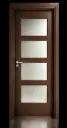 Quad Glass Door H01: Walnut