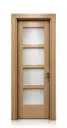 Quad Glass Door H02: Zebrano