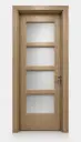 Quad Glass Door H02: Zebrano