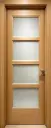 Quad Glass Door H06: Zebra Wood
