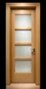 Quad Glass Door H06: Zebra Wood