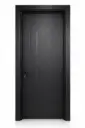 Dual Linear Vertical Door D02: Textured Black