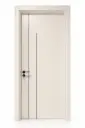 Dual Linear Vertical Door D04: Smooth Taupe