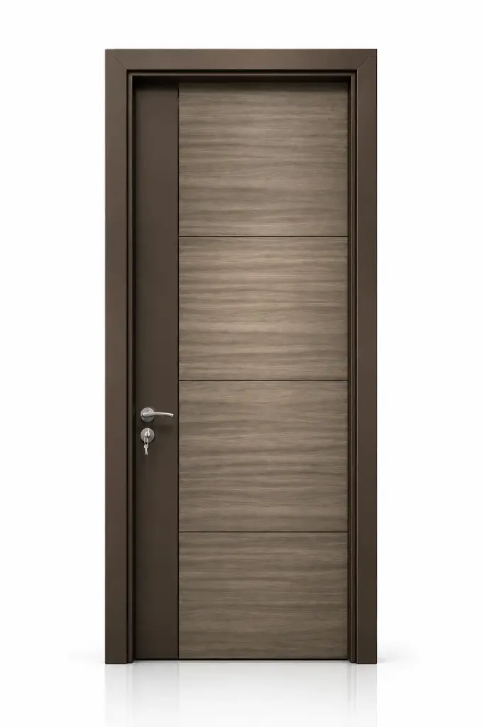 Flat Profile Door C01: Zebrano Brown