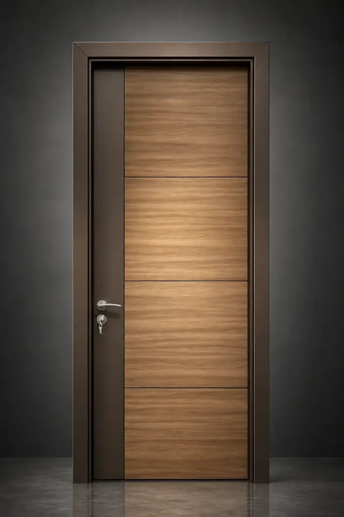 Flat Profile Door C01: Zebrano Brown
