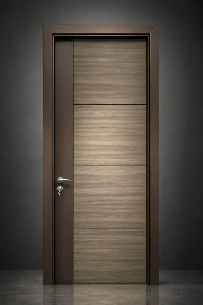 Flat Profile Door C01: Zebrano Brown