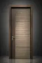 Flat Profile Door C01: Zebrano Brown