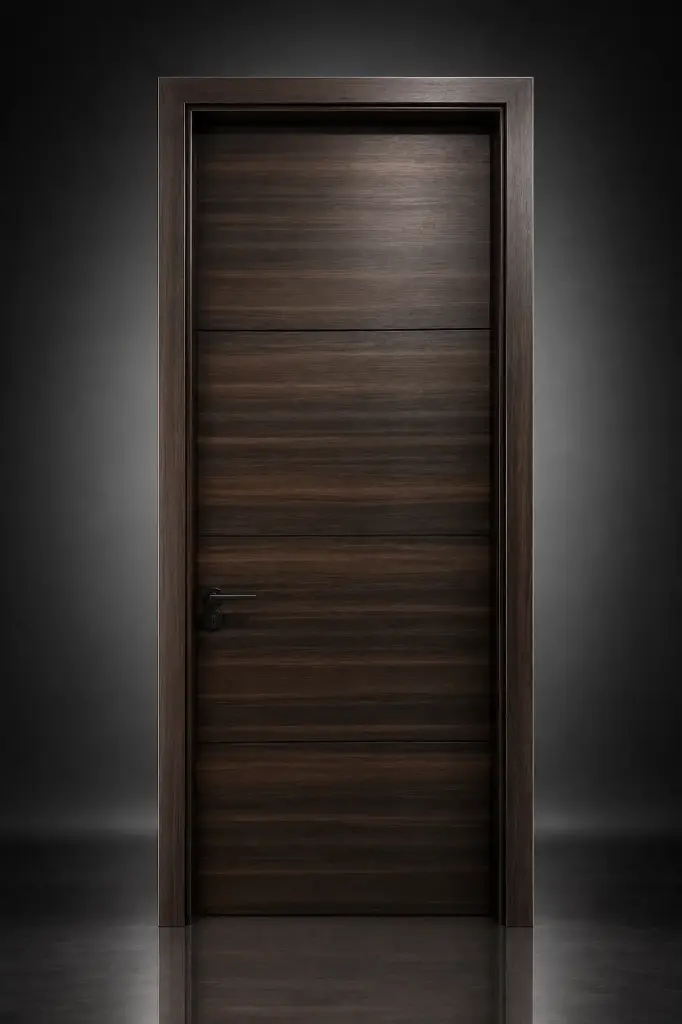 Flat Profile Door C03: Matt Black Walnut