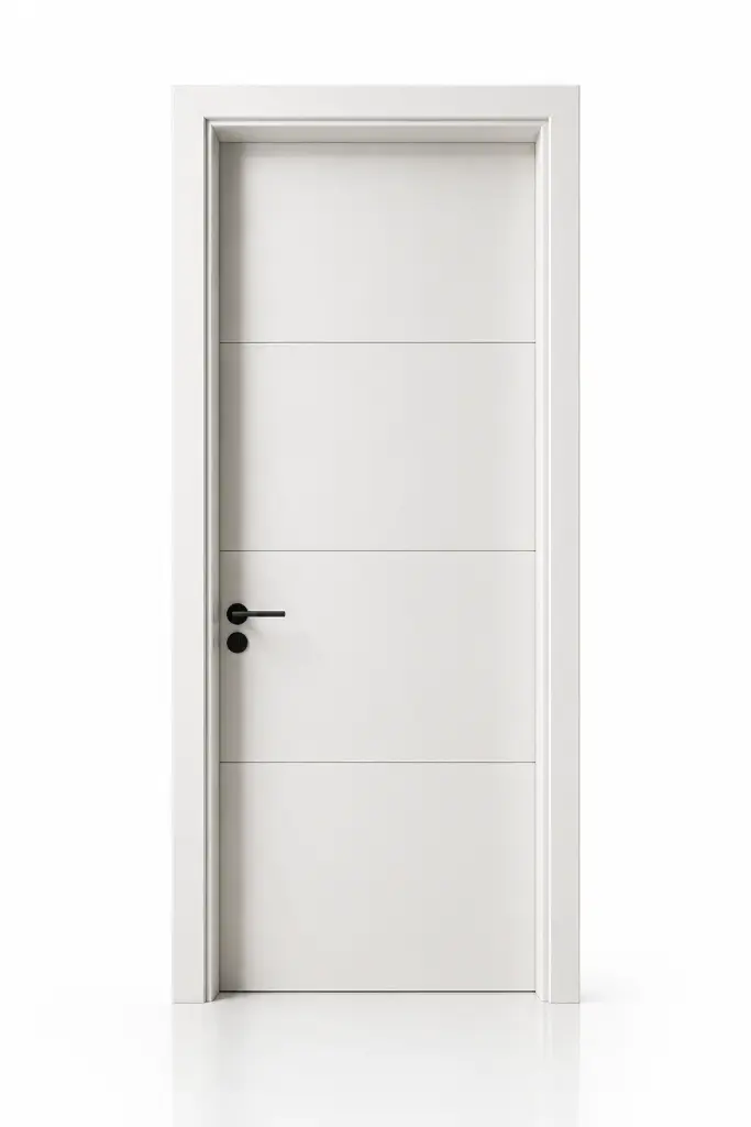 Flat Profile Door C04: Pure White