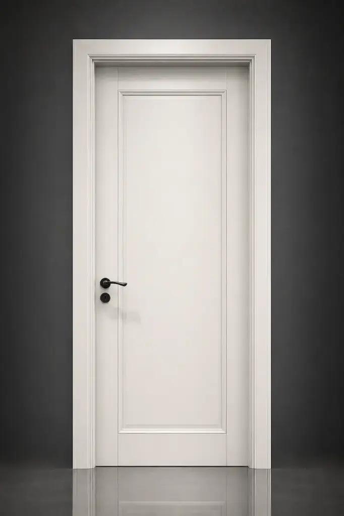 French Classic Door J02: Pure White