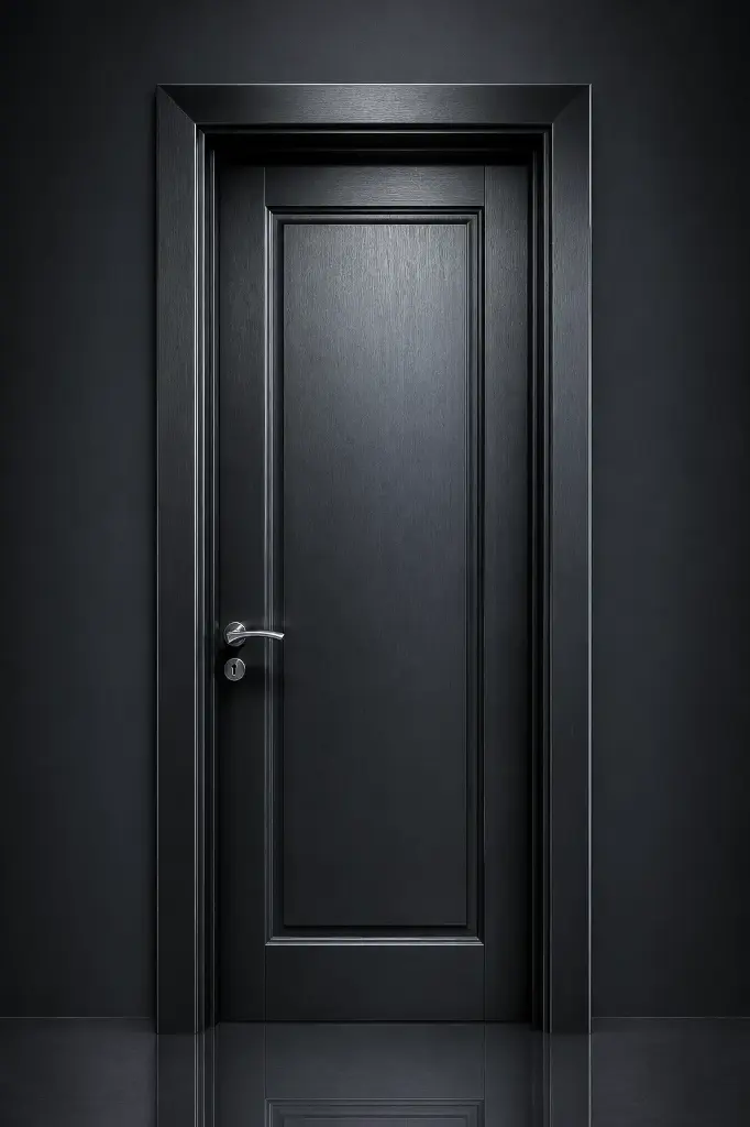 French Classic Door J04: Textured Black