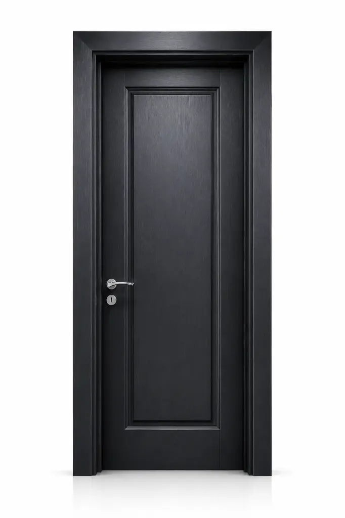 French Classic Door J04: Textured Black