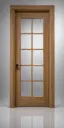 French Glass Door M01: Zebrano