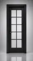French Glass Door M02: Textured Black