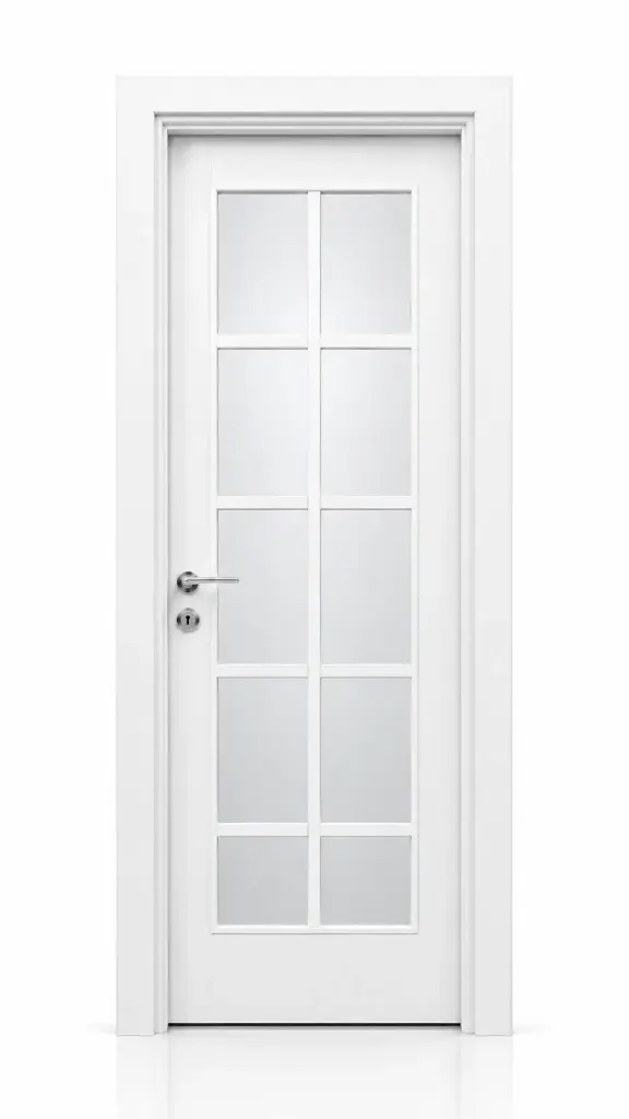 French Glass Door M03: Pure White