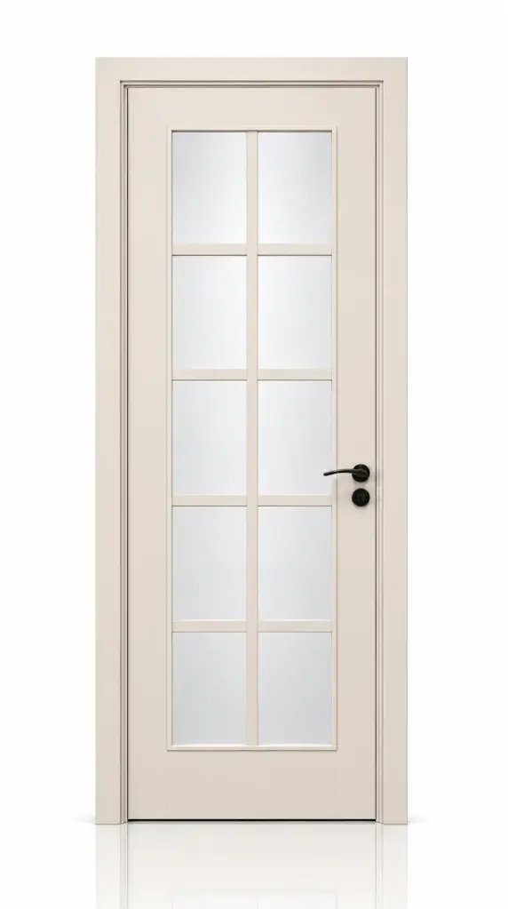 French Glass Door M05: Smooth Taupe