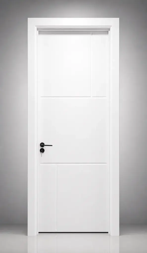 Penta Panel Door K01: Pure White