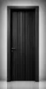 Slat Door G02: Textured Black