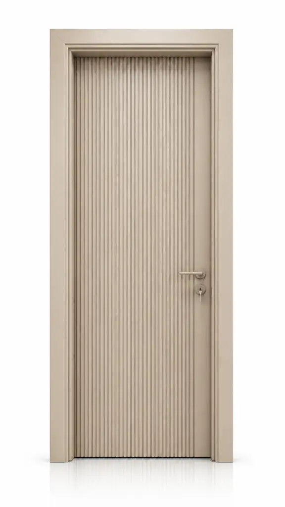 Slat Door G03: Textured Taupe
