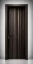 Slat Door G04: Matt Black Walnut