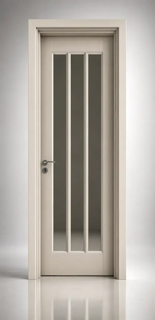 TriVertica Glass Door N03: Smooth Taupe