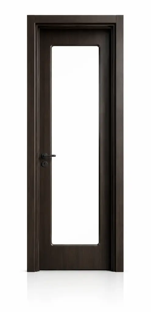 UniPanel Glass Door L02: Matt Black Walnut