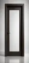 UniPanel Glass Door L02: Matt Black Walnut