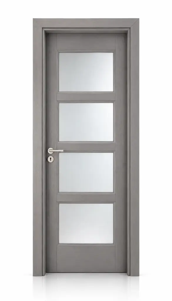 Quad Glass Door H07: Light Grey 
