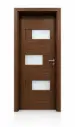 3D Glass Block Door A30: Walnut 