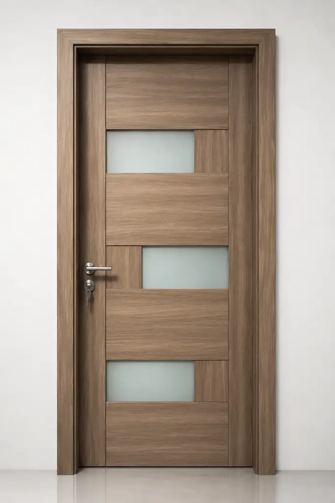 3D Glass Block Door A31: Zebrano 