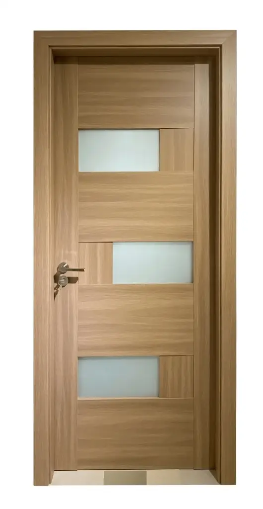 3D Glass Block Door A31: Zebrano 