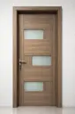 3D Glass Block Door A31: Zebrano 