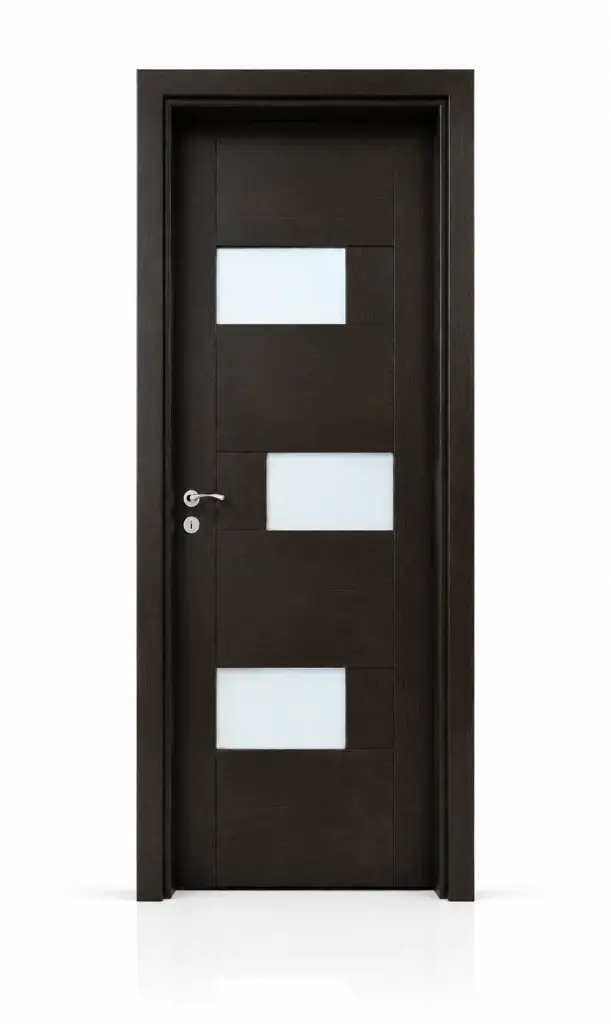 3D Glass Block Door A33: Black Rose 