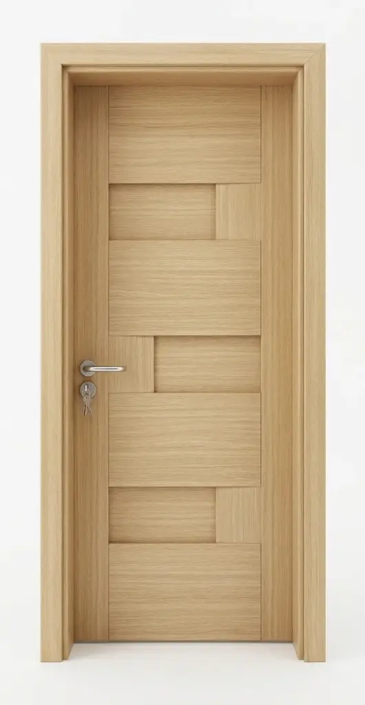 3D Block Door A02: Light Cherry
