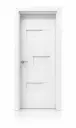 3D Block Door A04: Pure White