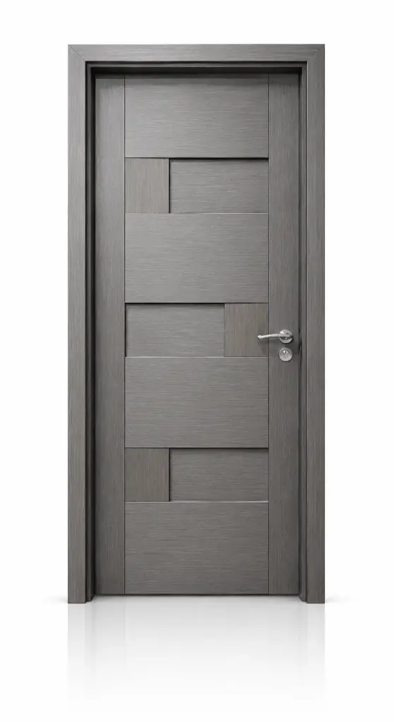 3D Block Door A05: Light Grey