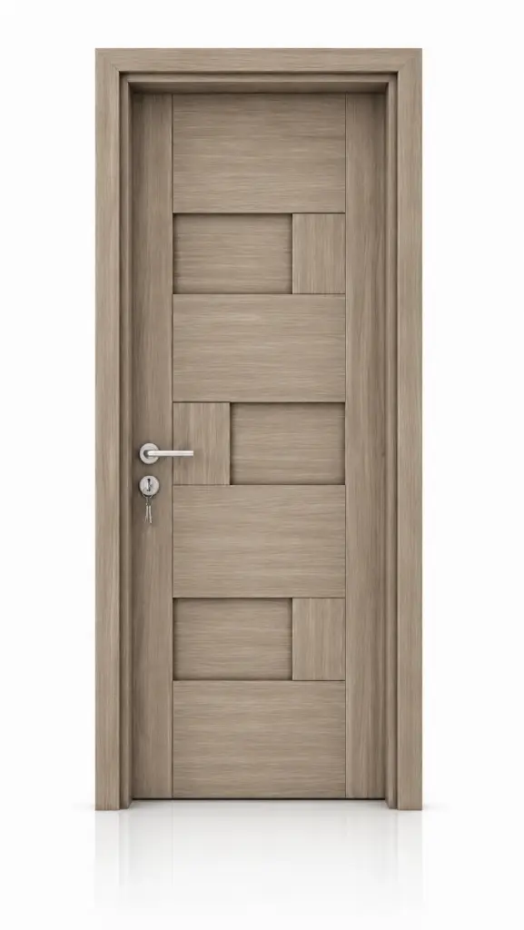 3D Block Door A06: Zebrano