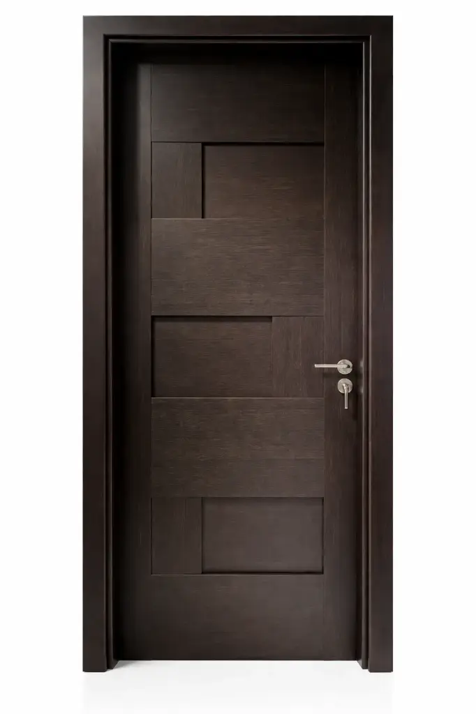 3D Block Door A07: Matt Black Walnut