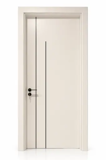 Dual Linear Vertical Door D04: Smooth Taupe