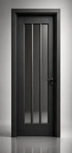 TriVertica Glass Door N02: Textured Black