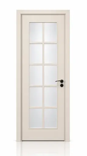 French Glass Door M05: Smooth Taupe