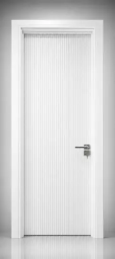Slat Door G05: Pure White