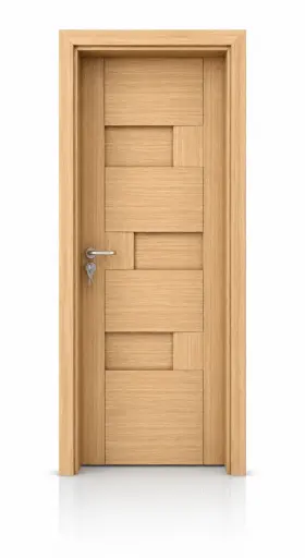 3D Block Door A02: Light Cherry