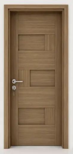 3D Block Door A06: Zebrano