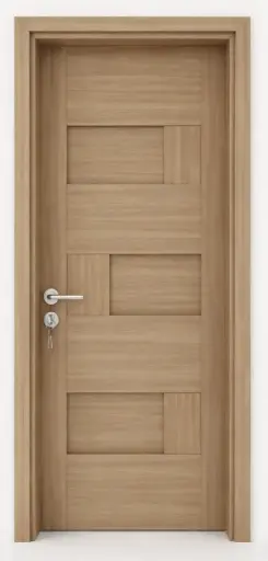 3D Block Door A06: Zebrano