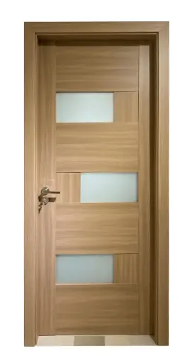 3D Glass Block Door A31: Zebrano 